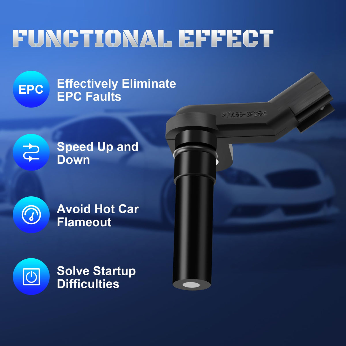 A-NAFTULY sensor installed in engine bay demonstrating correct positioning