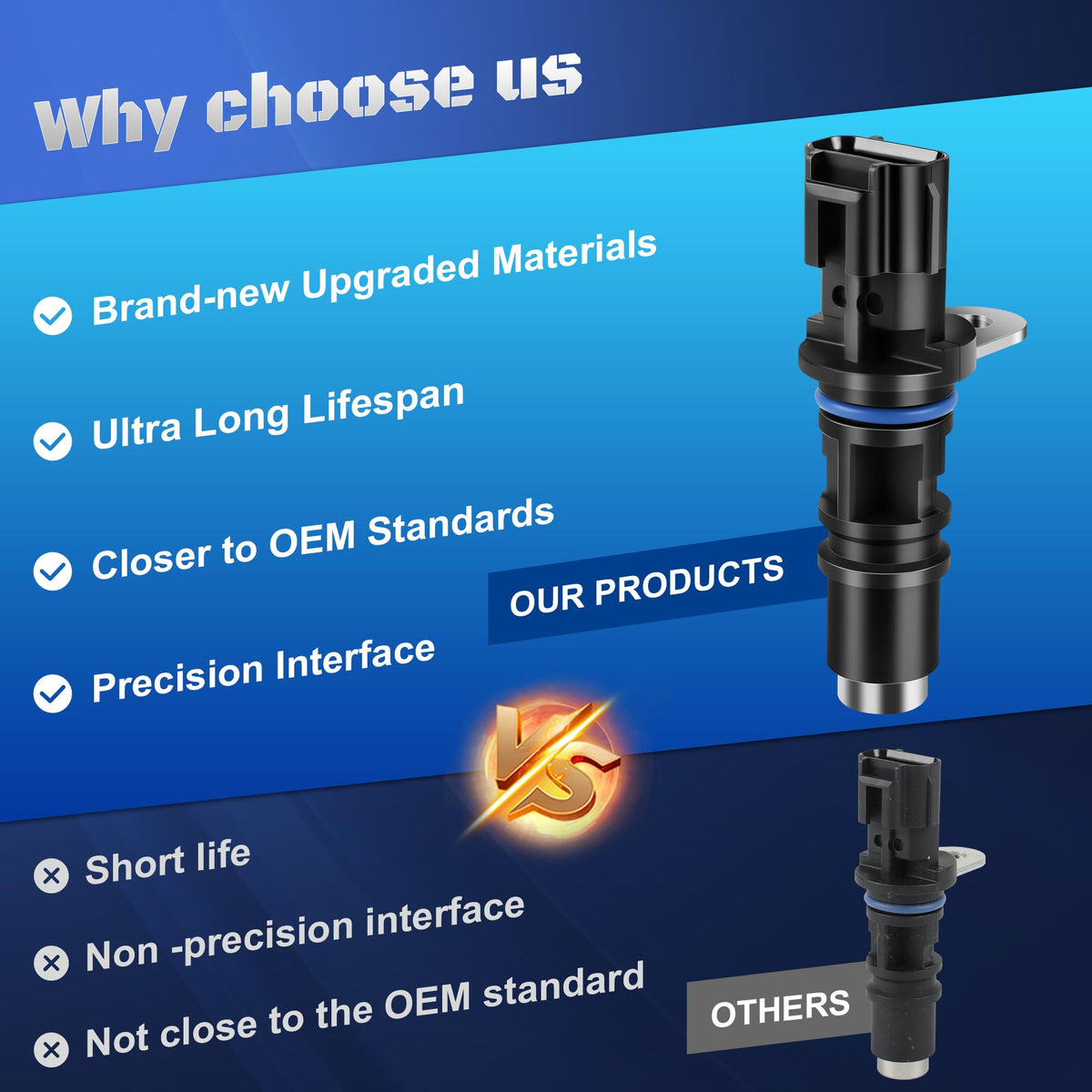 A-NAFTULY sensor in packaging with label proving new part warranty benefit