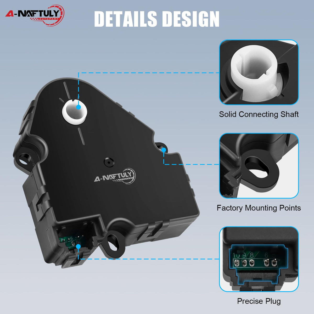 A-NAFTULY side profile with dimensions for correct fitment verification