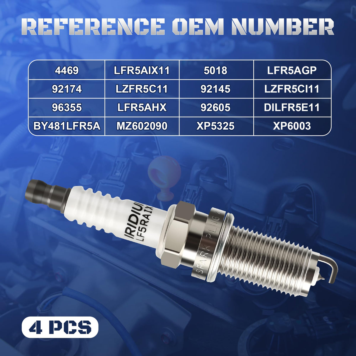 A-NAFTULY spark plug seated in engine well demonstrating correct in-car fitment