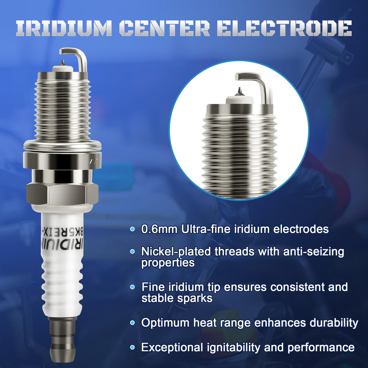 A-NAFTULY spark plug held in hand for size comparison showing easy handling and fit accuracy