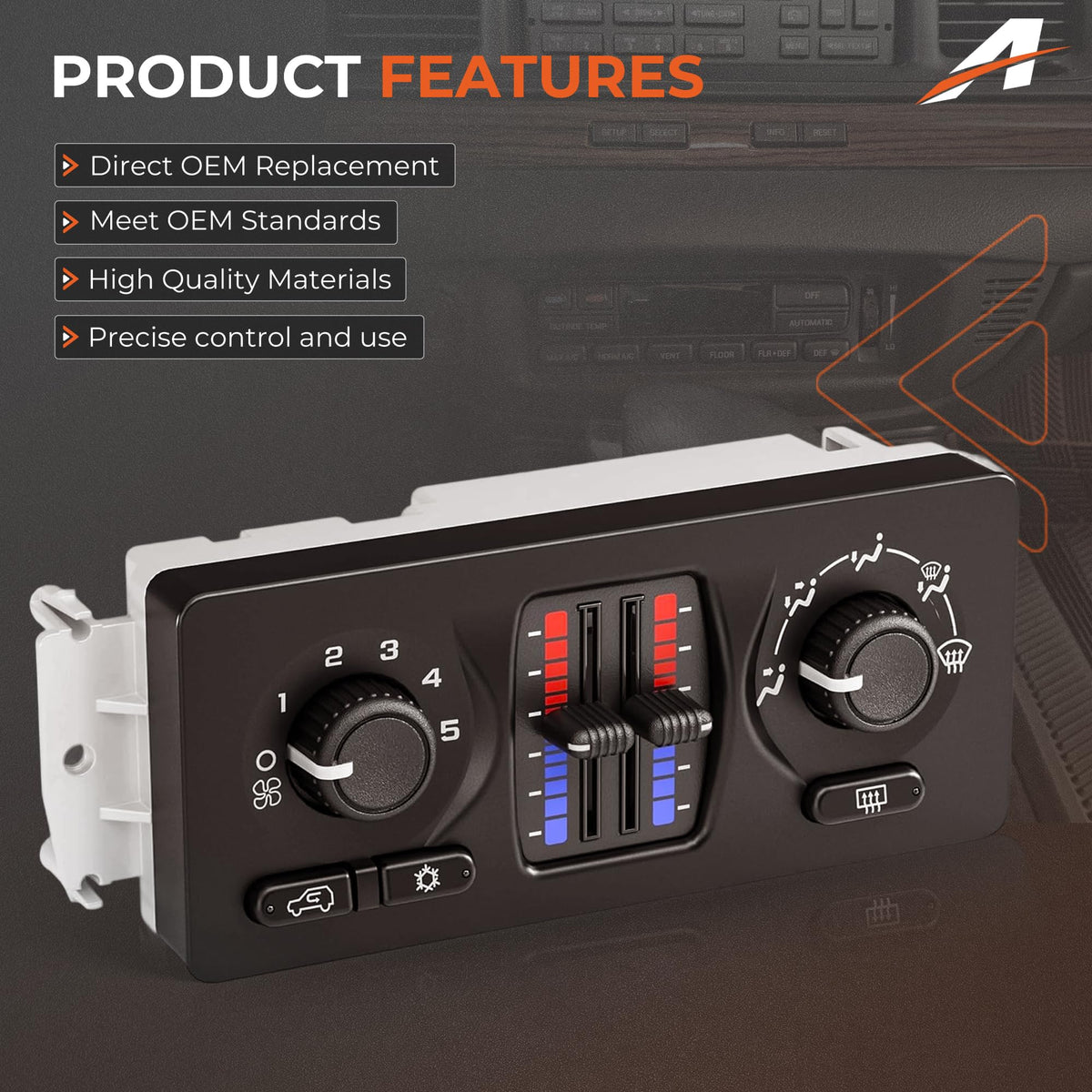 A-Outsanding installed in truck dashboard demonstrating seamless factory fit