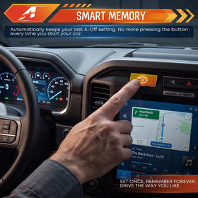 A-Outsanding installed under dash in Ford F-150 for reliable continuous operation