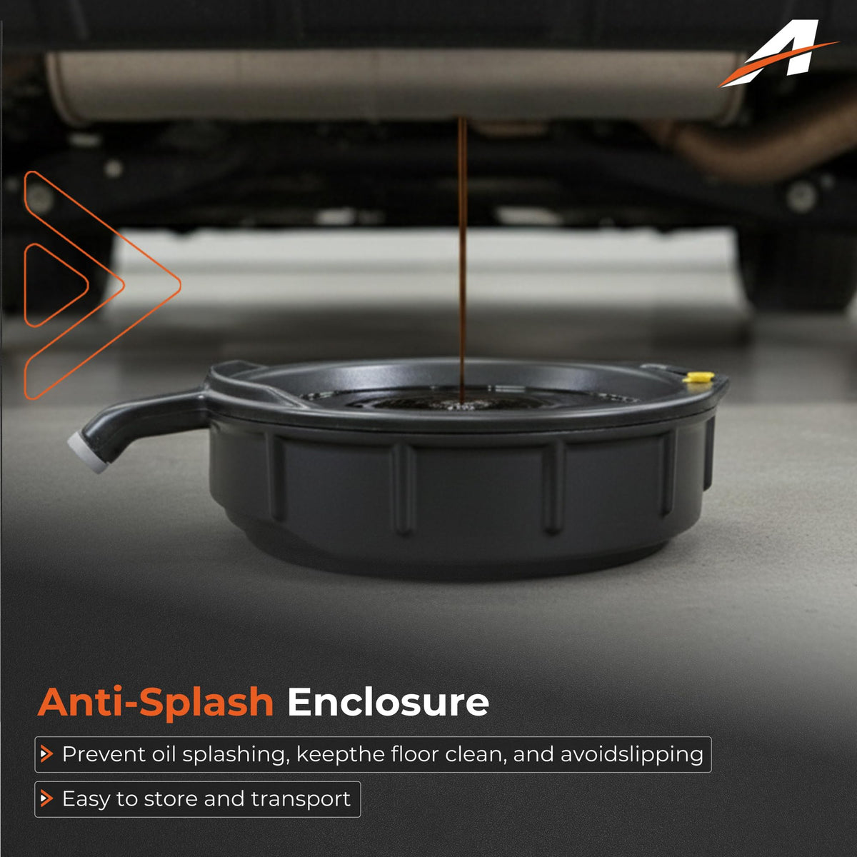 A-Outsanding pan beside quart container showing 15-quart capacity advantage