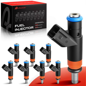 A Plus Auto front packaging showing injectors and warranty benefits