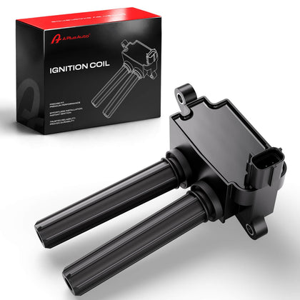 A Plus Auto ignition coil front view showing fit and durable housing benefit