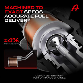 A Plus Auto injector spray pattern test image illustrating even fuel distribution