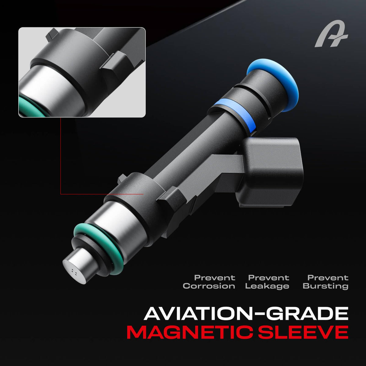 A Plus Auto side profile with pre-installed O-rings ensuring leak-resistant seal benefit