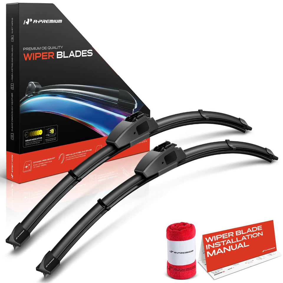 A-Premium front packaging showing 24" + 24" wiper kit and benefits
