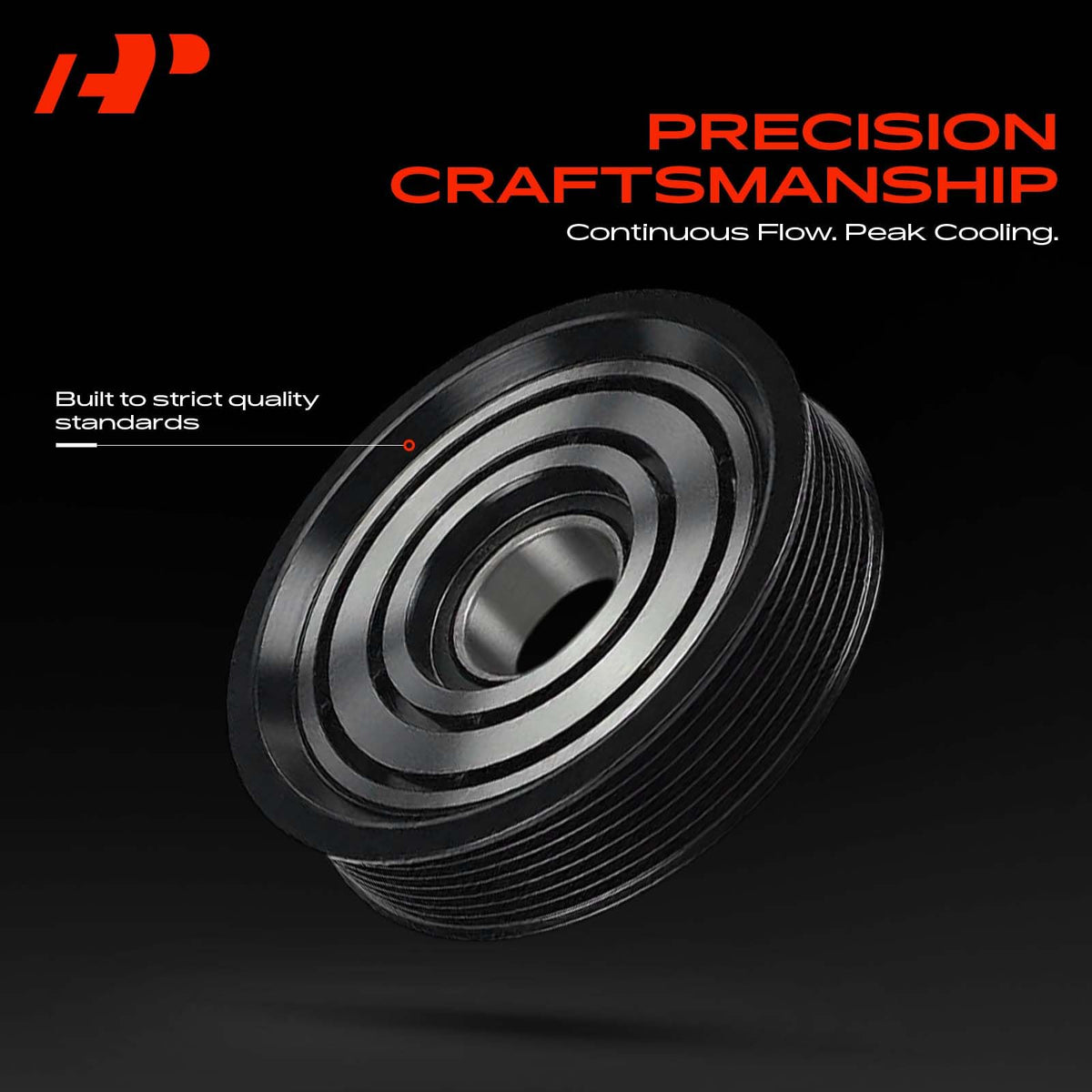 A-Premium front plate view illustrating precise fitment for SD7H15 compressors