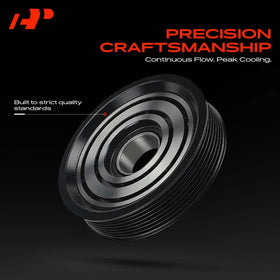 A-Premium front plate view illustrating precise fitment for SD7H15 compressors