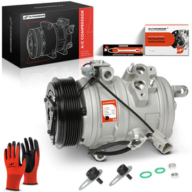 A-Premium front assembly showing compressor and clutch for accurate replacement