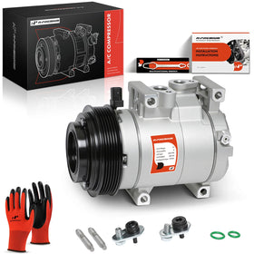 A-Premium compressor front assembly showing mounting points and fitment benefit