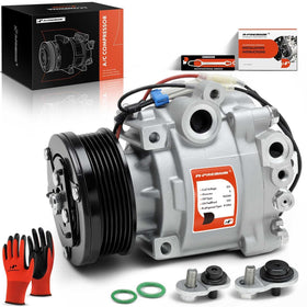 A-Premium front assembly showing compressor and clutch for easy replacement