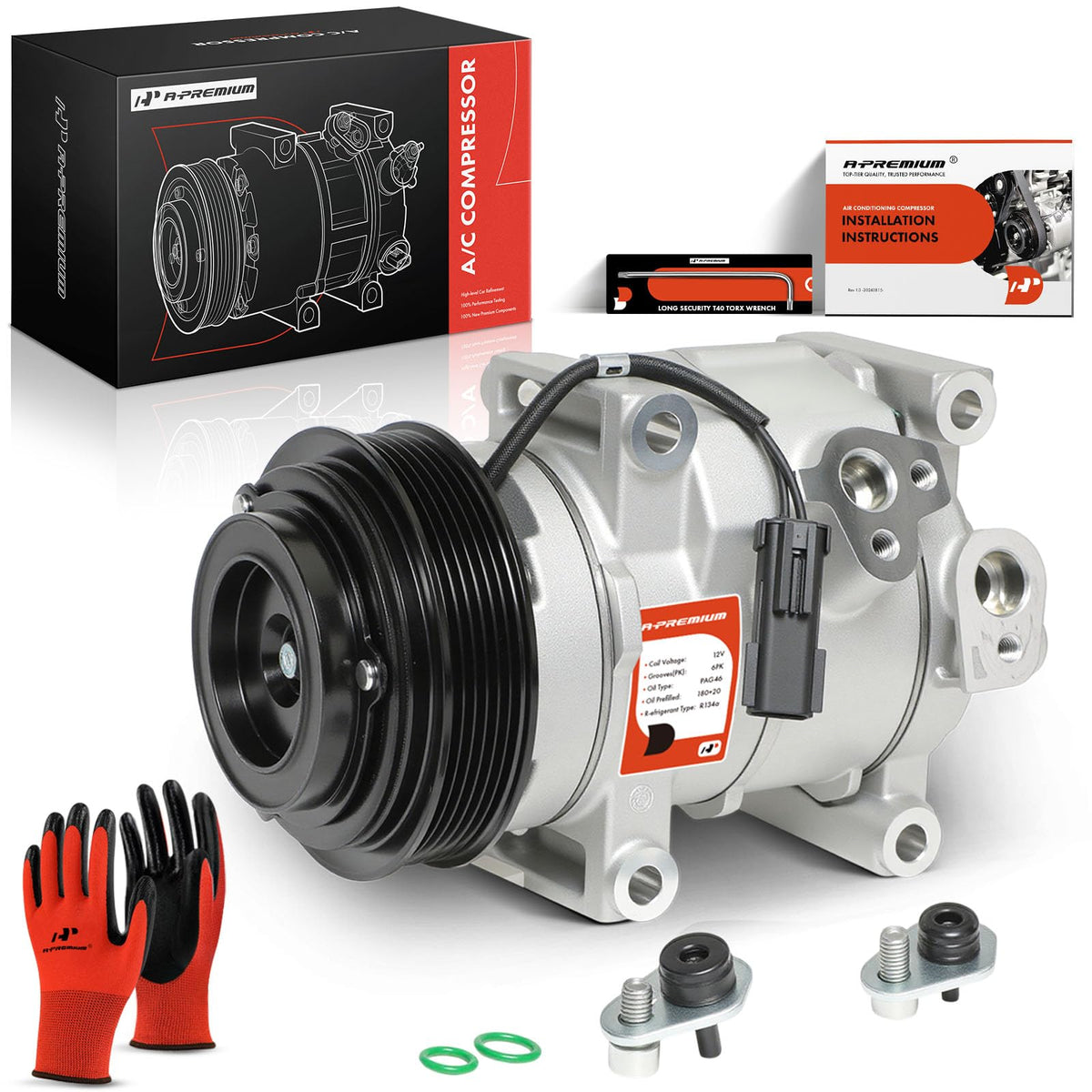 A-Premium compressor front assembly showing fit and durable construction benefit