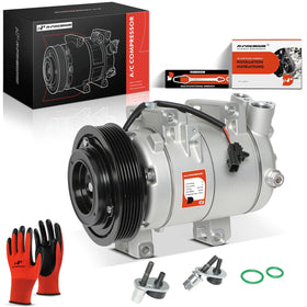 A-Premium front view showing compressor for direct-fit replacement