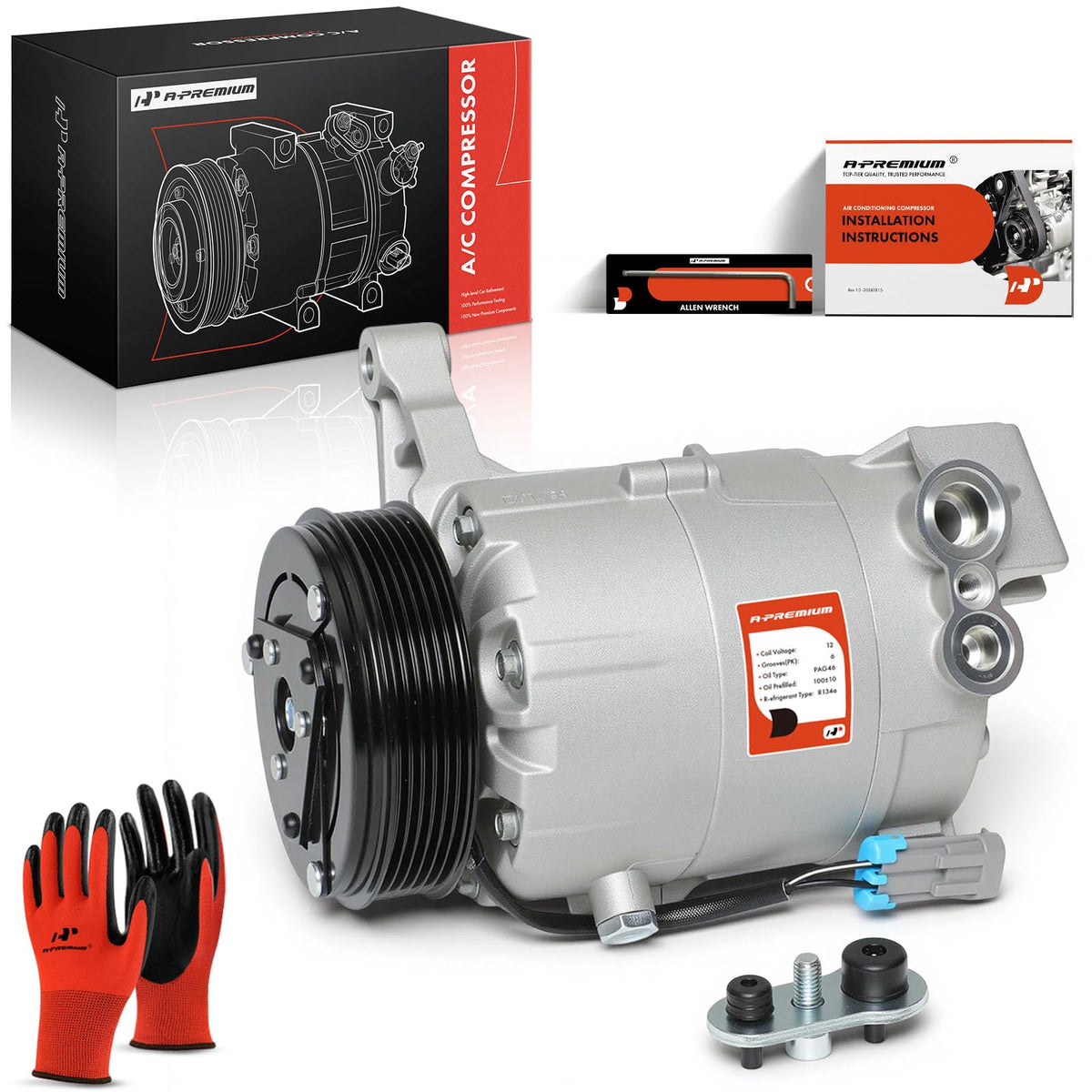 A-Premium compressor front view showing complete assembly and reliable fit