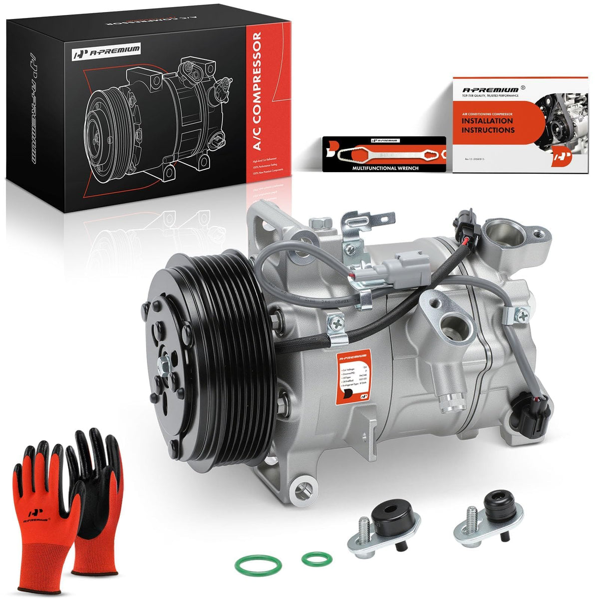 A-Premium compressor front view showing fitment and mounting benefits