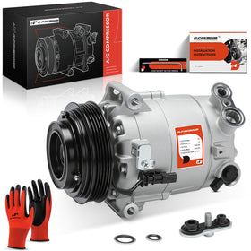 A-Premium front view of AC compressor showing complete assembly and ready-to-install benefit