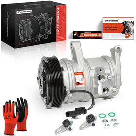 A-Premium compressor front view showing mounting points and easy replacement benefit