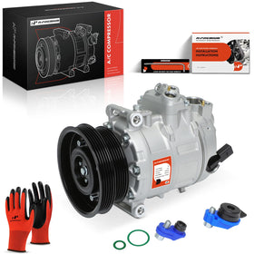 A-Premium compressor front view showing mounting points and restoring fit