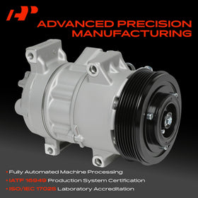 A-Premium pulley side with six grooves for proper belt alignment and performance