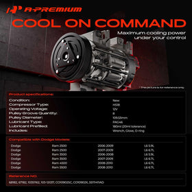 A-Premium compressor side with mounting ports visible for precise OEM alignment benefit