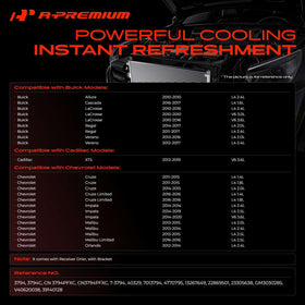 A-Premium core close-up showing parallel-flow fins for efficient cooling