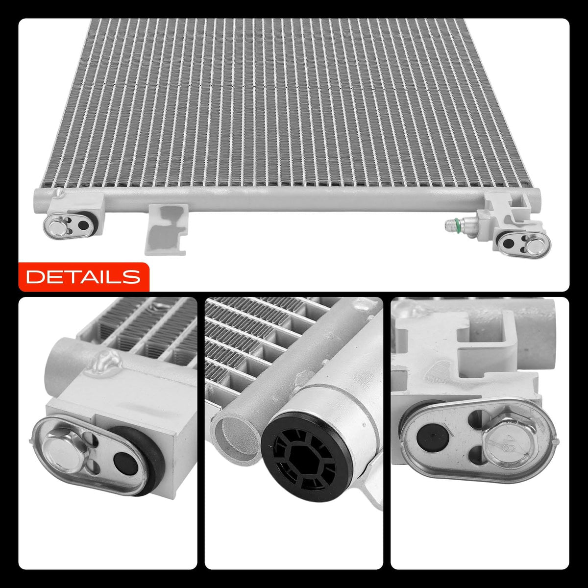 A-Premium condenser displayed with compatible vehicle to show correct fit