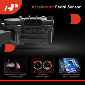 A-Premium side profile of pedal showing durable pedal arm and ergonomic shape
