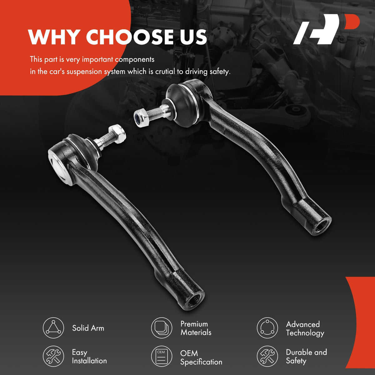 A-Premium included accessories pictured for straightforward installation