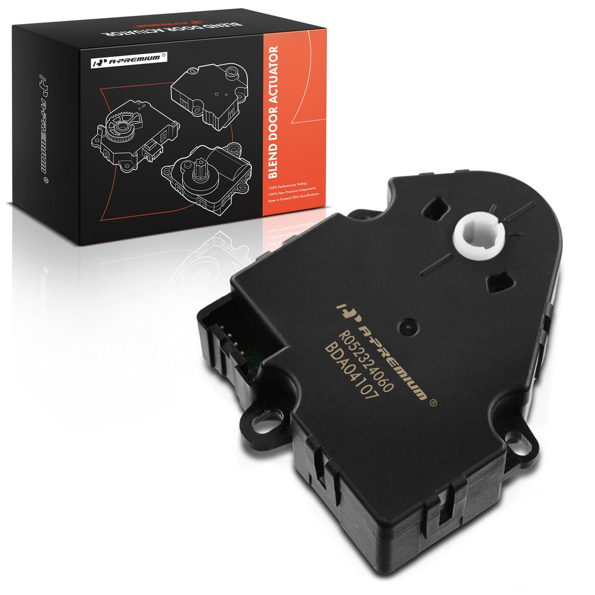 A-Premium front view showing actuator body and clean fit benefits