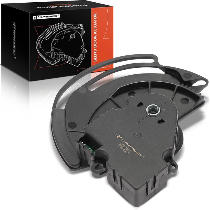 A-Premium front view of actuator showing mounting points and fitment benefit