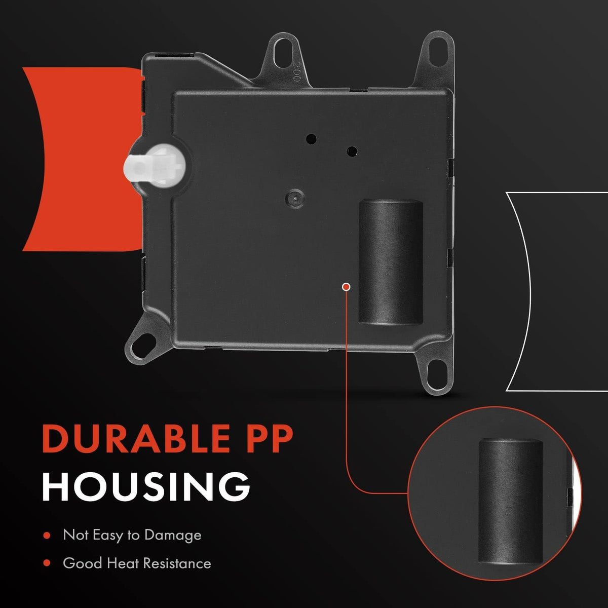 A-Premium actuator gear close-up showing durable teeth for smooth movement