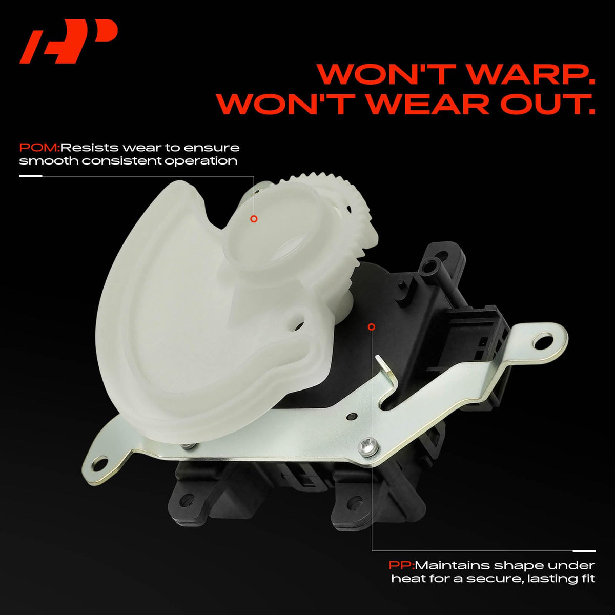 A-Premium gear detail revealing reinforced teeth to reduce noisy wear