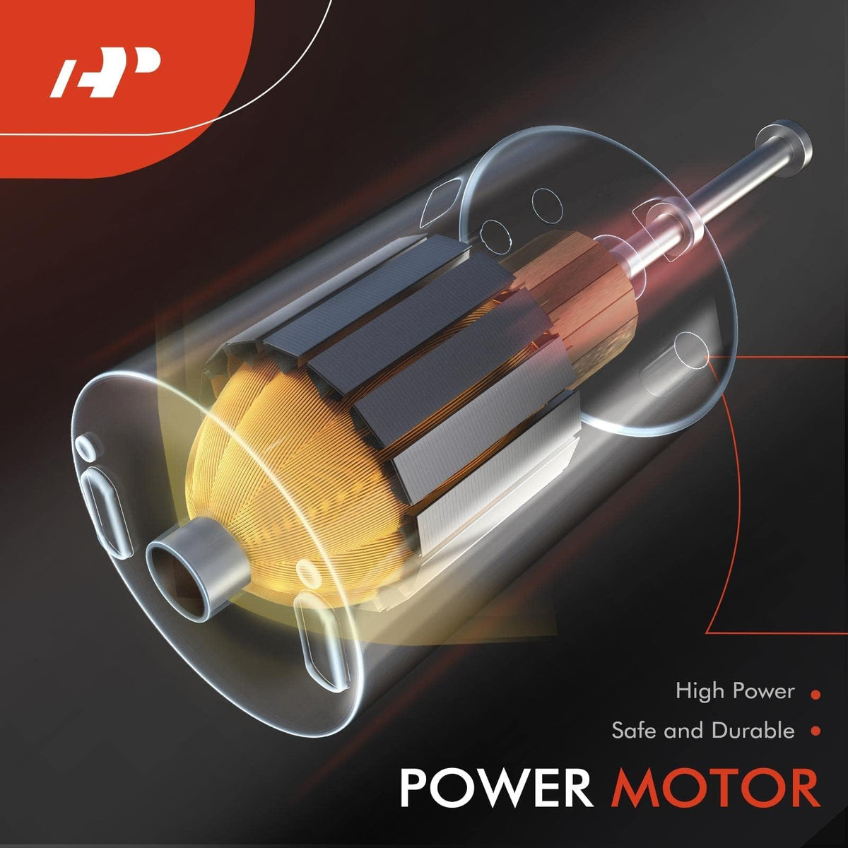 A-Premium actuator gear face texture showing durable movement benefit