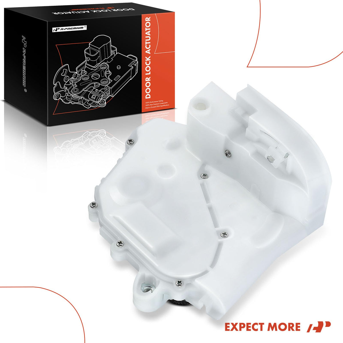 A-Premium actuator label with reference numbers aiding accurate fitment