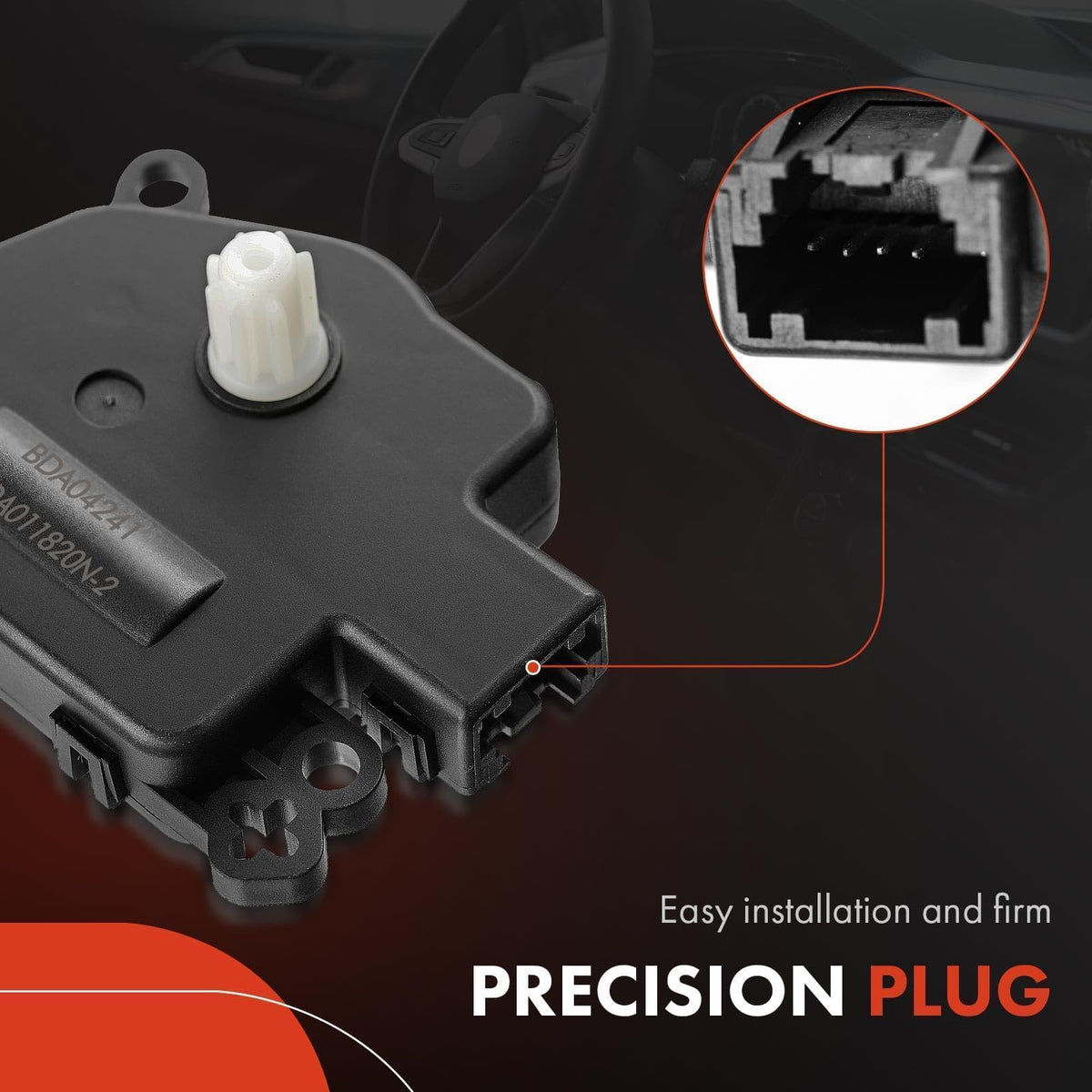 A-Premium actuator scale next to ruler for accurate size reference