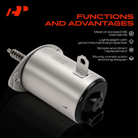 A-Premium actuator next to ruler showing compact dimensions for accurate fit