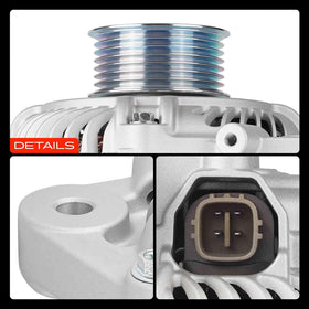A-Premium alternator angled finish close-up showing durable construction benefit