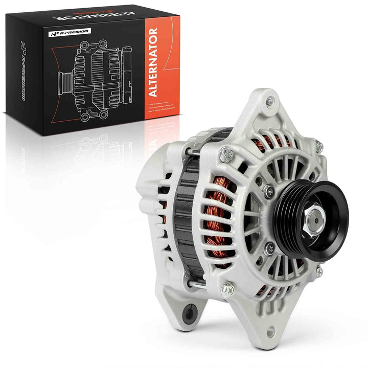 A-Premium alternator front view showing compact design and reliable output