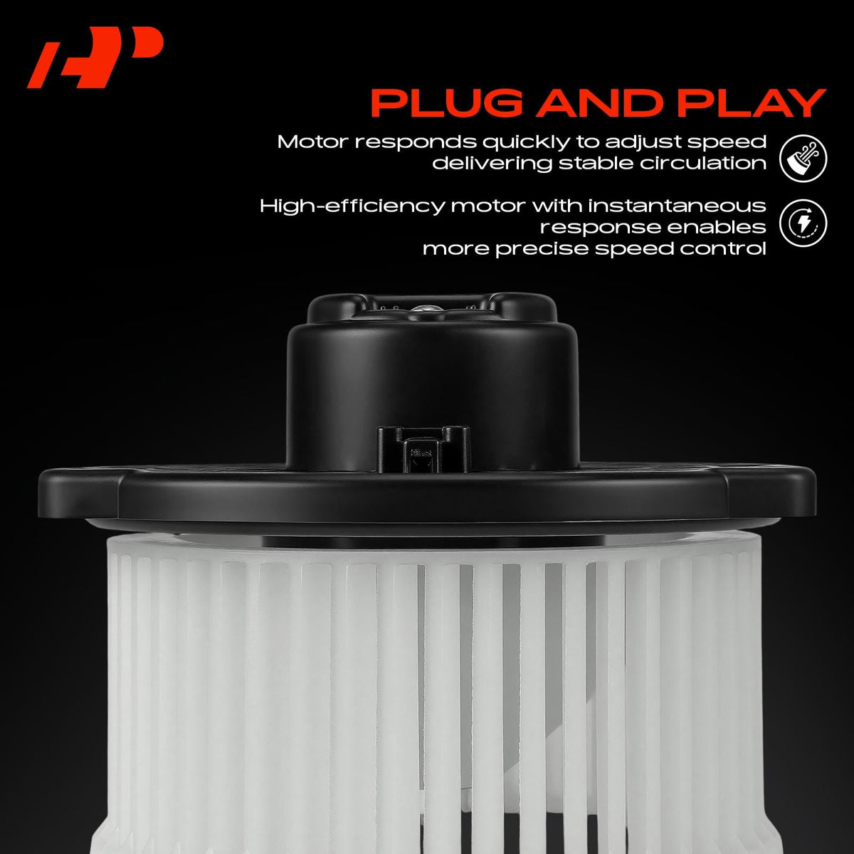 A-Premium assembly installed under dash demonstrating correct fit and restored ventilation benefit