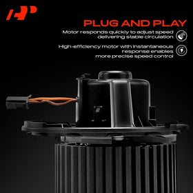 A-Premium assembly installed in HVAC housing restoring consistent cabin airflow