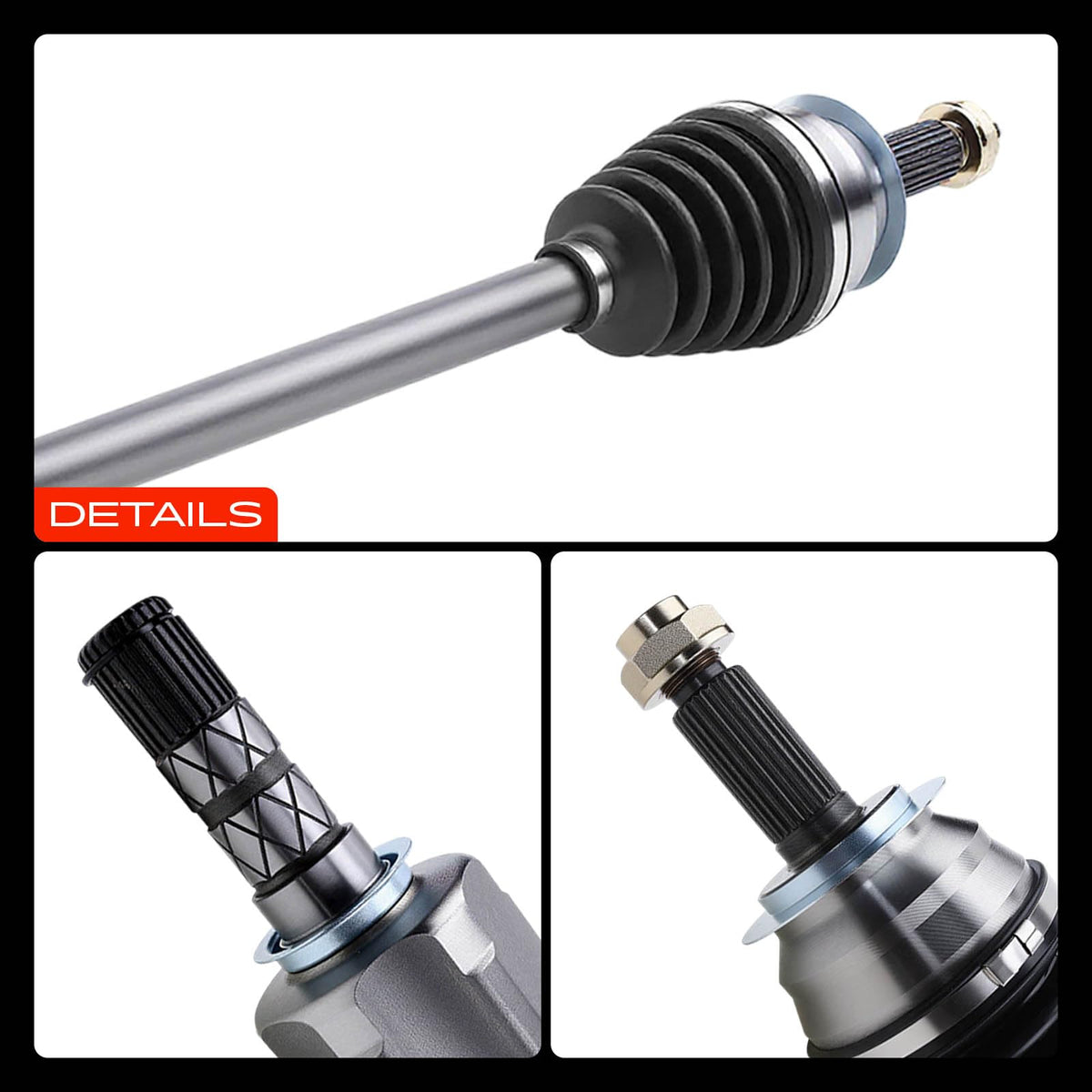 A-Premium axle in garage setting illustrating professional installation ease