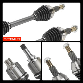 A-Premium axles in garage setting with tools, conveying easy DIY installation