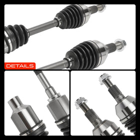 A-Premium axles held in hand for scale showing correct length and robust construction