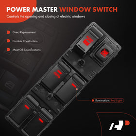 A-Premium illuminated red backlight improving nighttime visibility of controls