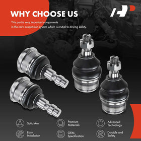 A-Premium laid-out ball joint kit with hardware showing complete set convenience
