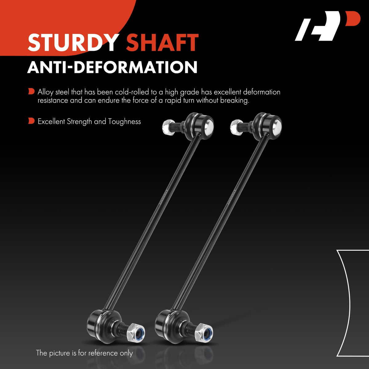 A-Premium ball stud angle shot showing pre-greased joint for smooth movement