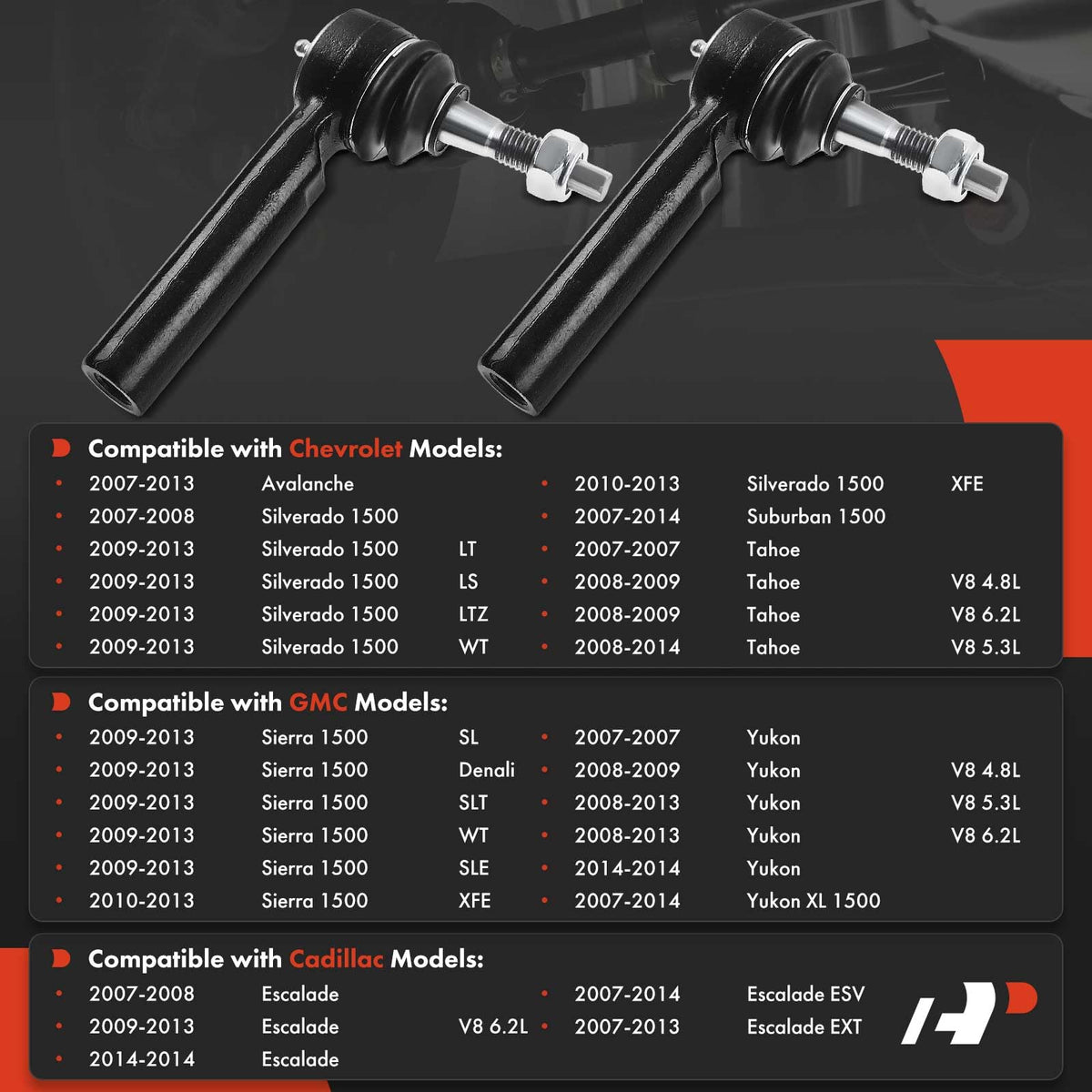 A-Premium ball stud close-up showing durable steel construction for reliable steering